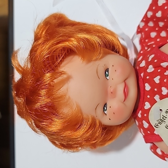 VINTAGE WITH TAGS 1962 GOEBEL Hummel CHARLOT BYJ VINYL DOLL  RED HAIR FRECKLES - Picture 3 of 7